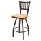 Holland Bar Stool Co 30" Swivel Bar Stool, Brnz Finish, Nat Maple Seat X810 - alternate 1